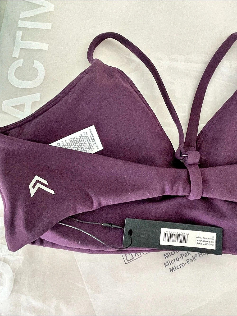 One Active Easylift Ultra Minimal Bra in Blackberry Purple XL